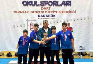 Elazığ TOKİ Fırat Ortaokulu Dartta Türkiye İkincisi Oldu