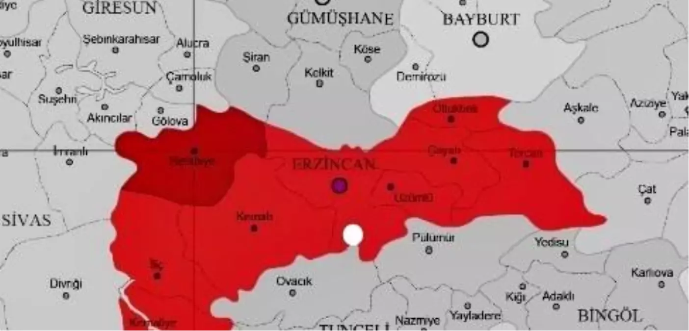Erzincan Kemah’ta 2.5 Büyüklüğünde Deprem