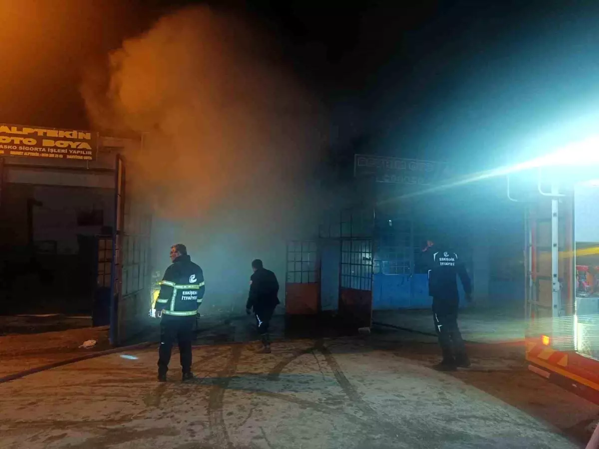 Eskişehir’de Sanayi İşletmesinde Yangın Çıktı