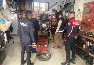 Hatay’da Motosiklet Tamircilerine Yönelik Denetim Yapıldı