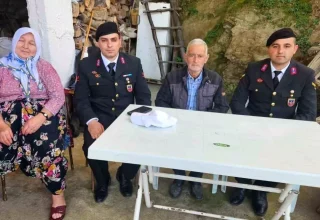 Jandarma, şehit ailesini unutmadı