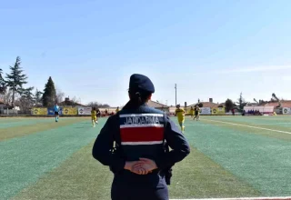 Kadın Futbol Maçında Jandarma Güvenliği ve KADES Farkındalığı