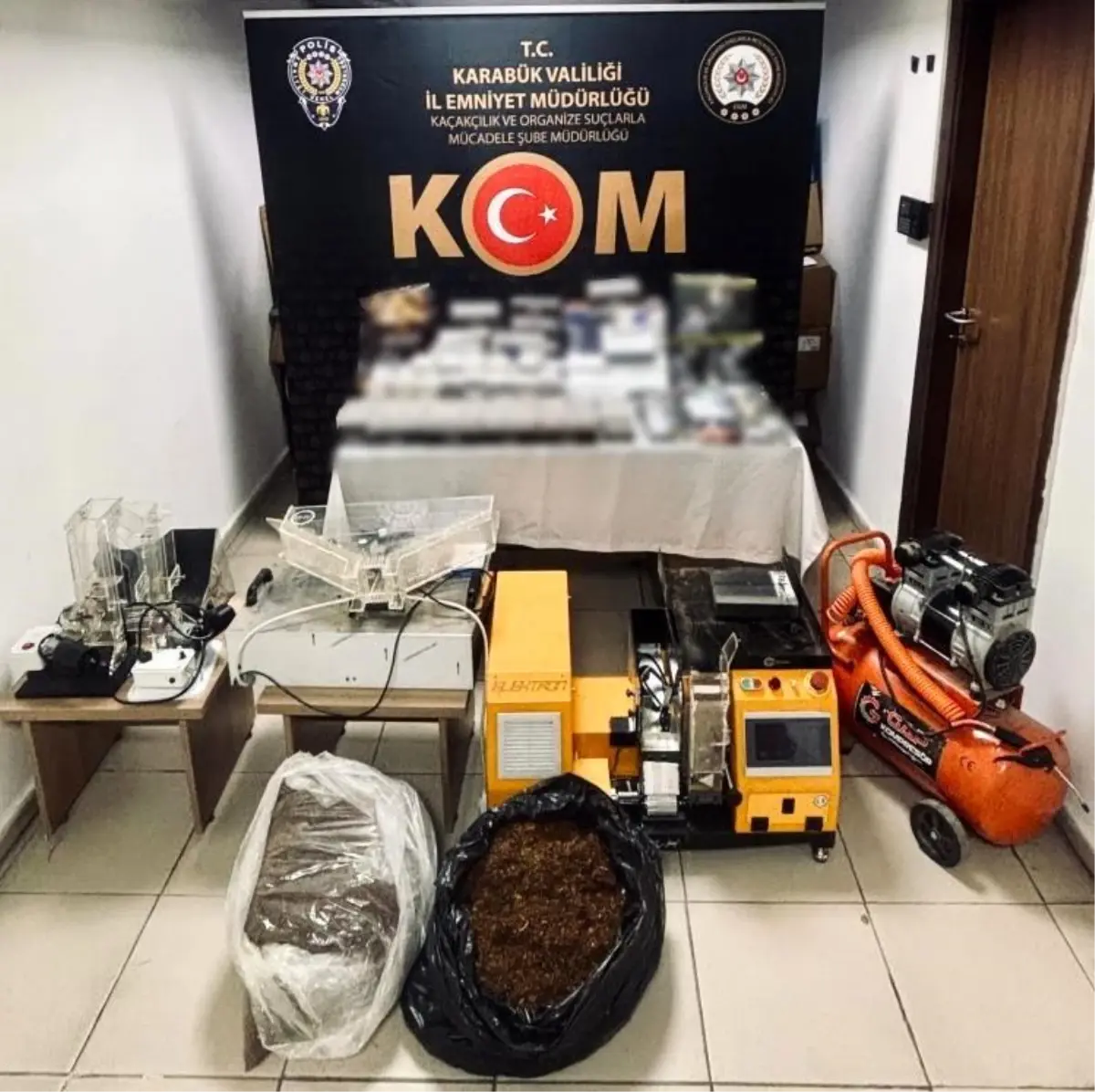 Karabük’te Tütün Operasyonu: 20 Kilogram Tütün ve 12 Bin 300 Makaron Ele Geçirildi