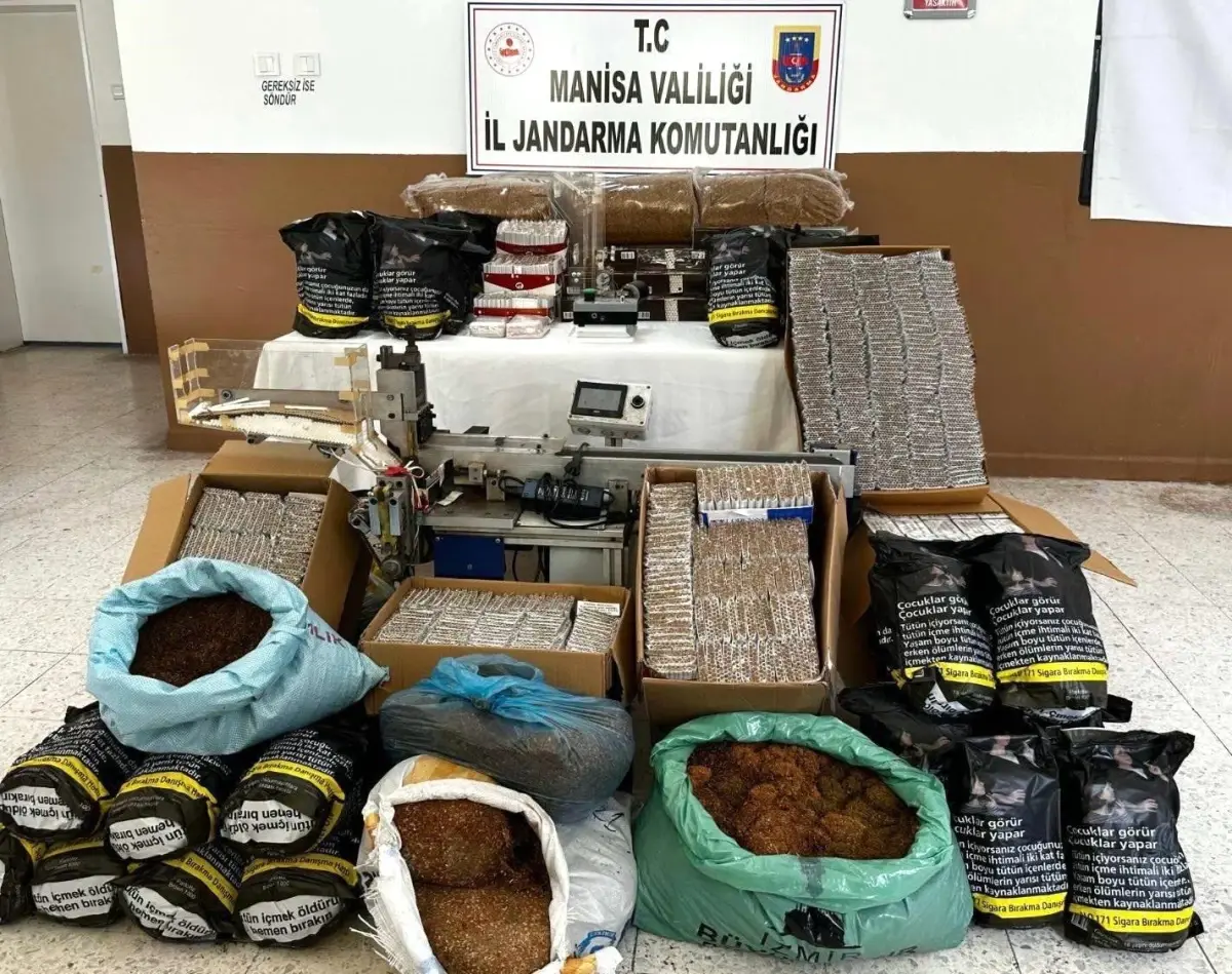 Manisa’da Jandarma Tütün Operasyonu: 5 Şüpheli Yakalandı