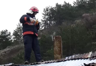 Mudurnu’da Baca Yangını İtfaiye Ekipleri Tarafından Kontrol Altına Alındı