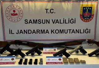 Samsun Bafra’da Kaçak Silah Operasyonu: Çok Sayıda Silah Ele Geçirildi