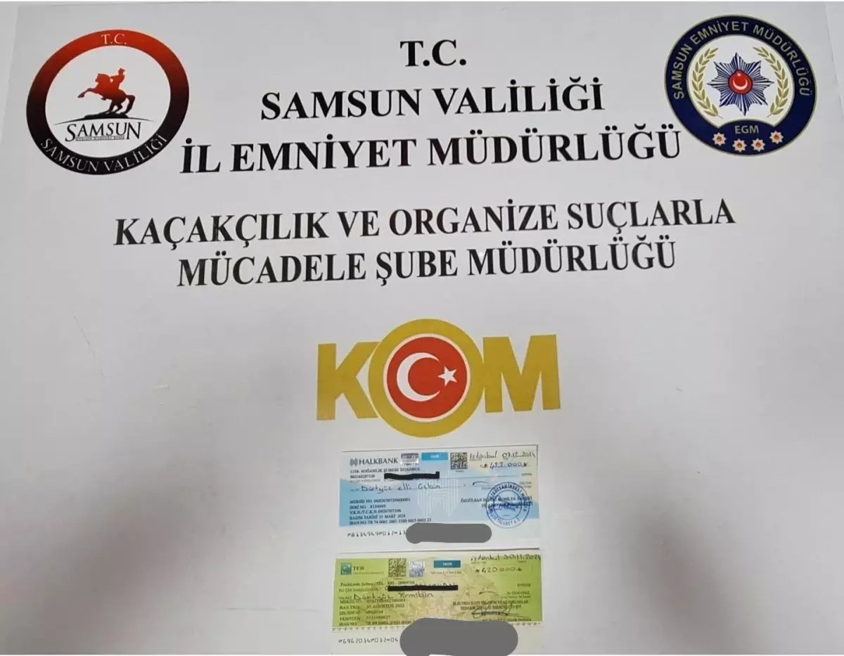 Samsun’da Sahte Çekle 873 Bin Liralık Vurgun Önlenildi