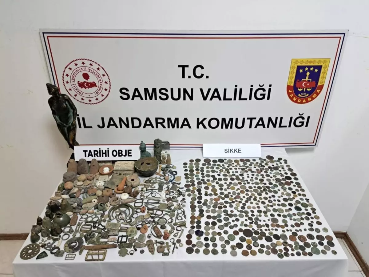 Samsun’da Tarihi Eser Kaçakçılığı Operasyonu: 3 Gözaltı