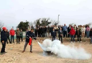 Sinop’ta İl Özel İdaresi Personeli İçin Yangın Tatbikatı Düzenlendi